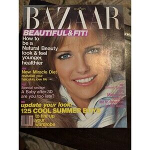 HARPER'S BAZAAR MAGAZINE APRIL 1984 CHERYL TIEGS VINTAGE WOMENS FASHION